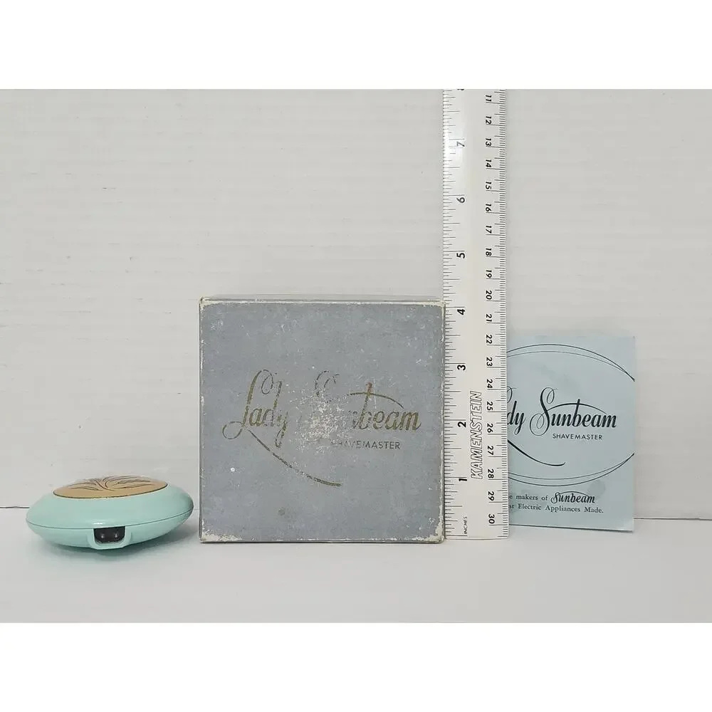 Vintage Lady Sunbeam Shavemaster Electric Razor Model LS Turquoise